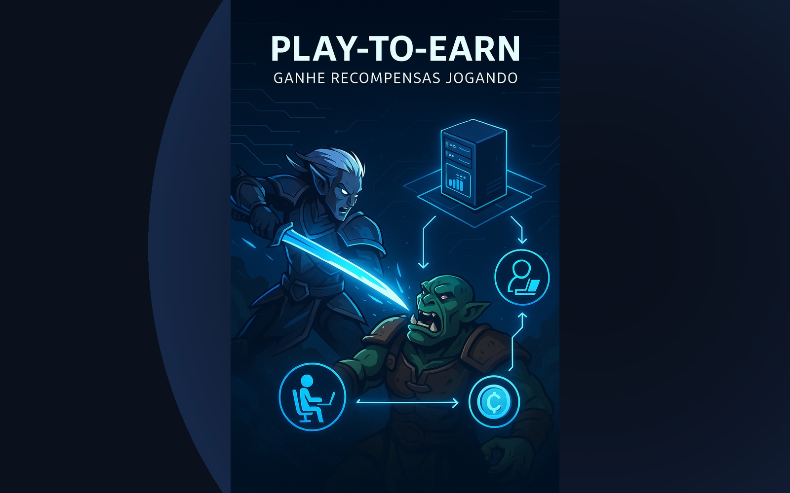 Dark Elf atacando Orc — Play-to-Earn